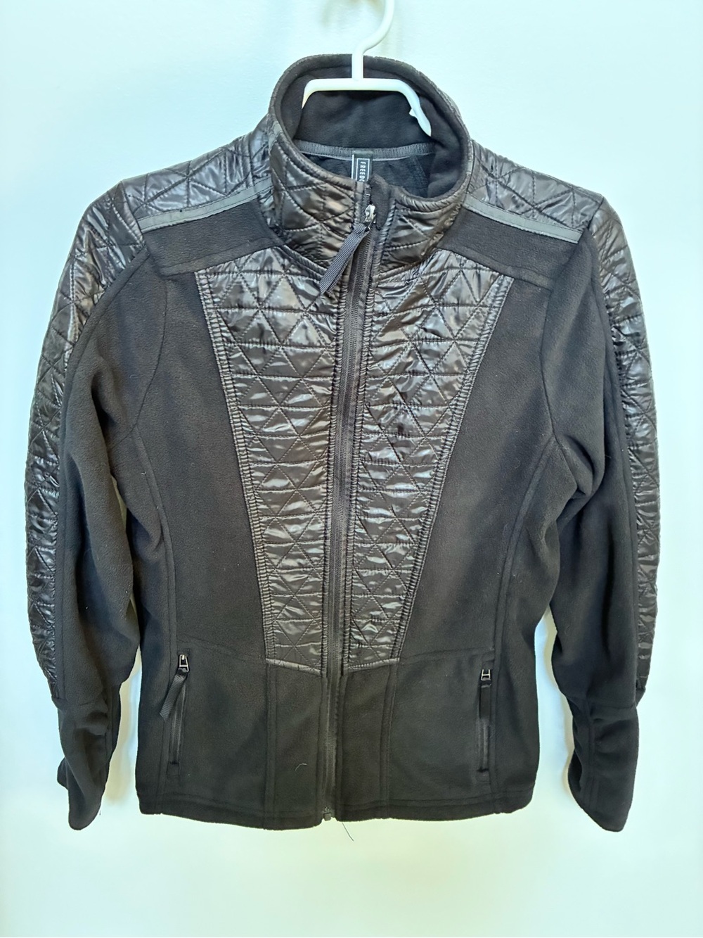 Freedom Trail Woman’s Quilted Panel Black Jacket